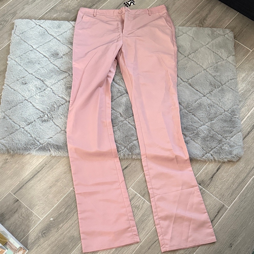 Shane Justin Pink Straight-Leg Pants